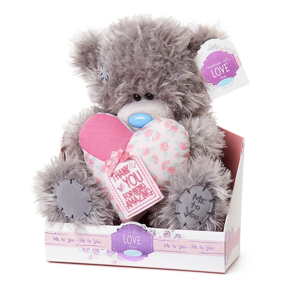 9" Thank You Padded Heart Me to You Bear Extra Image 1